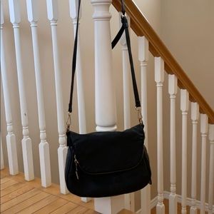 Black Long strap purse
